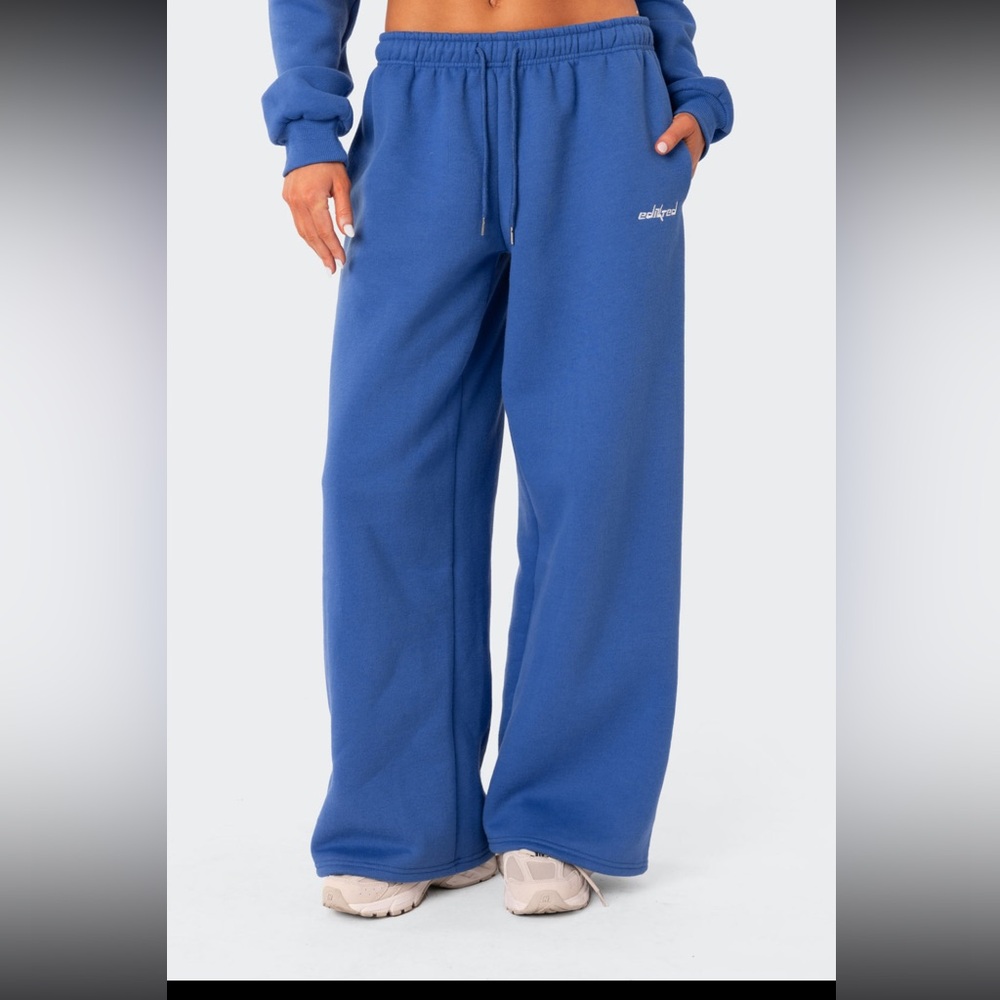 Edikted Brenna Low Rise Wide Sweatpants XS New - Picture 2 of 9